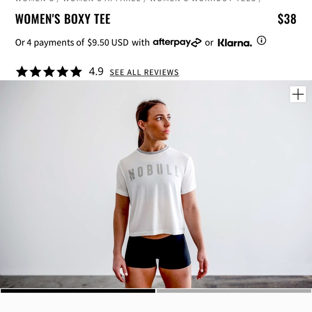 No Bull Boxy Cropped Tee